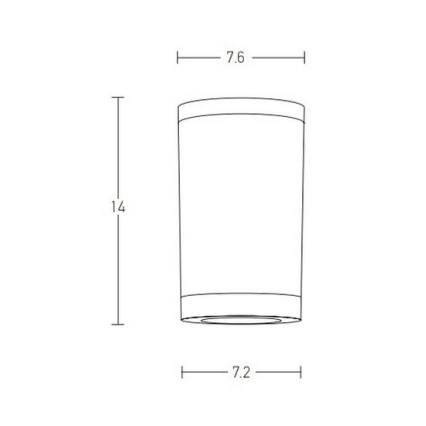 Zambelis E308 - Φωτιστικό σποτ εξωτερικού χώρου 1xGU10/7W/230V IP54 λευκό