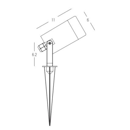 Zambelis E312 - Λάμπα εξωτερικού χώρου 1xGU10/7W/230V IP54