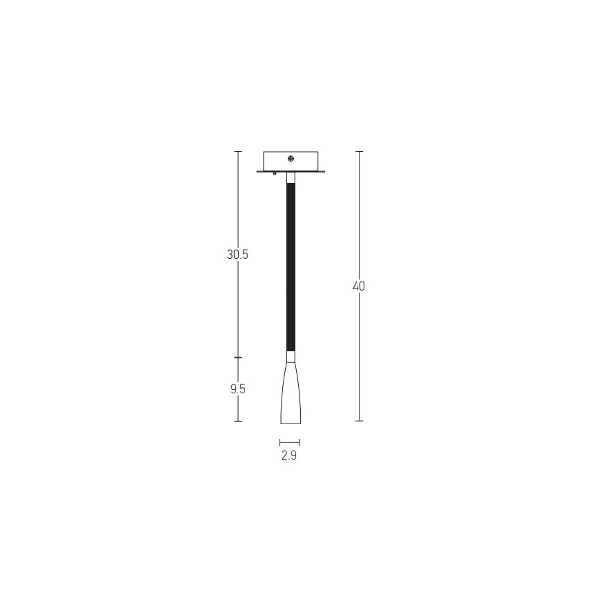Zambelis H63 - Ευέλικτο φωτιστικό LED LED/3W/230V ορείχαλκος