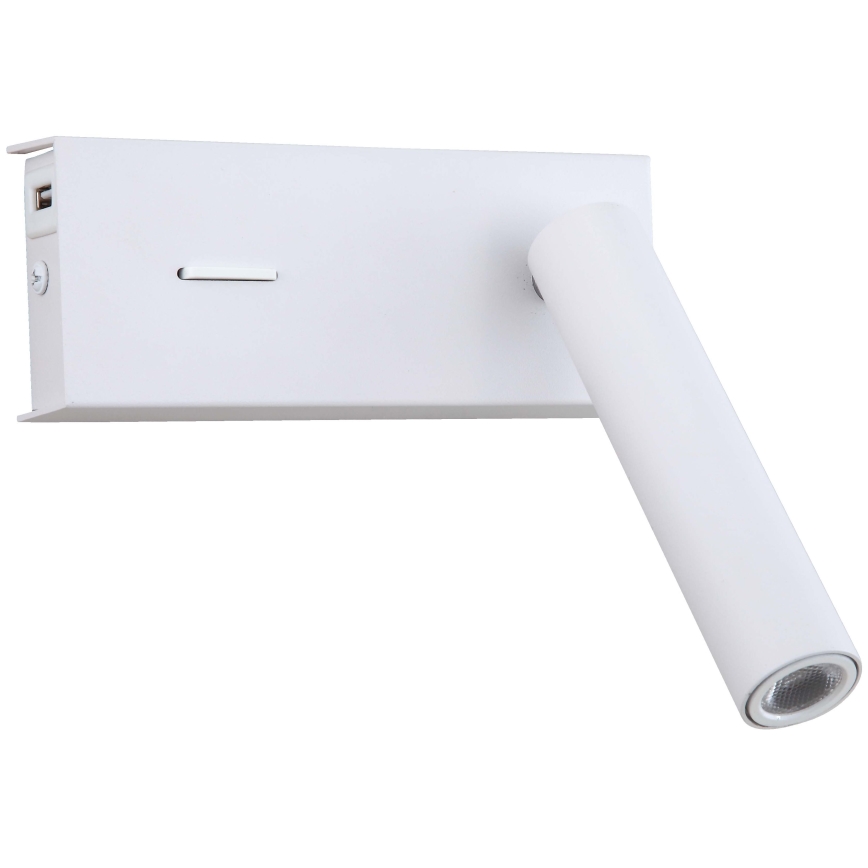 Zambelis H74 - Φωτιστικό τοίχου LED LED/3W/230V USB λευκό