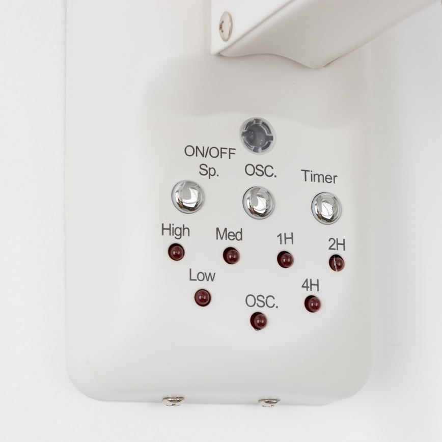 ZEVENTI - Ανεμιστήρας τοίχου FREEZE 50W/230V διάμετρος 40 cm λευκό + τηλεχειριστήριο