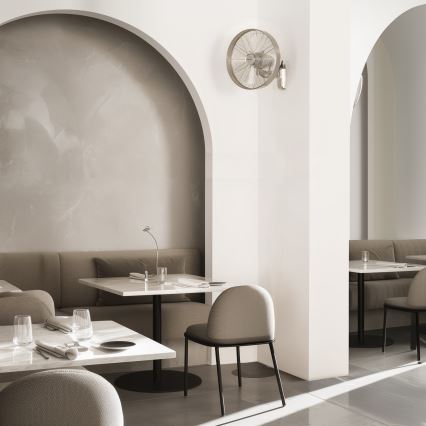 ZEVENTI - Ανεμιστήρας τοίχου FREEZE 50W/230V διάμετρος 40 cm ματ χρώμιο + τηλεχειριστήριο