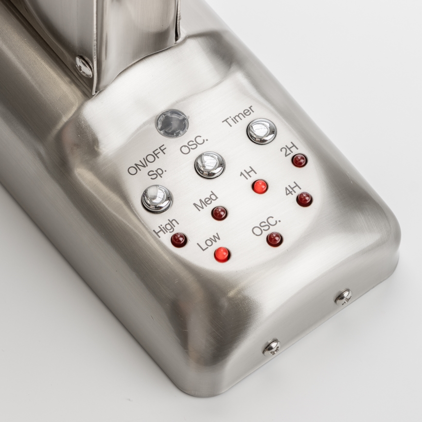 ZEVENTI - Ανεμιστήρας τοίχου FREEZE 50W/230V διάμετρος 40 cm ματ χρώμιο + τηλεχειριστήριο