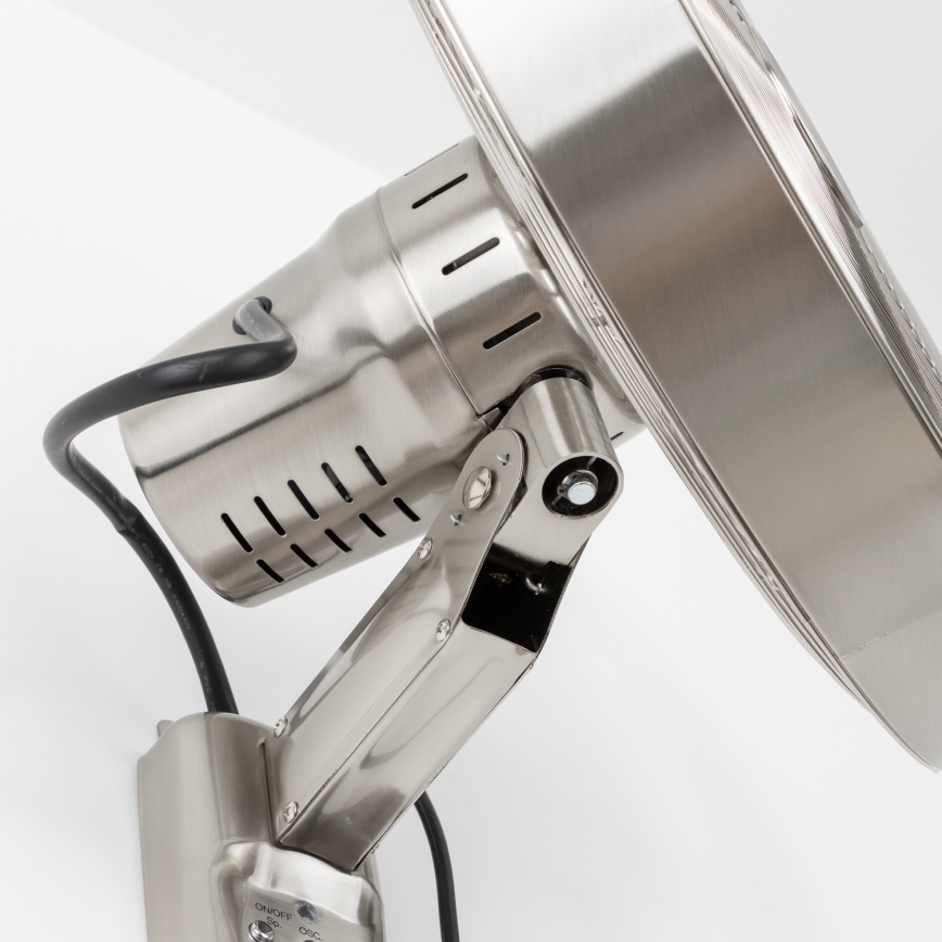 ZEVENTI - Ανεμιστήρας τοίχου FREEZE 50W/230V διάμετρος 40 cm ματ χρώμιο + τηλεχειριστήριο