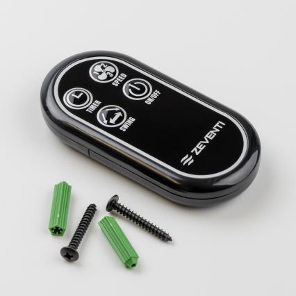 ZEVENTI - Ανεμιστήρας τοίχου FREEZE 50W/230V διάμετρος 40 cm ματ χρώμιο + τηλεχειριστήριο