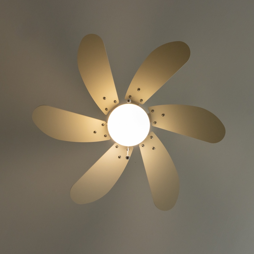 ZEVENTI - Ανεμιστήρας οροφής FAMARA 1xE14/60W/230V λευκό