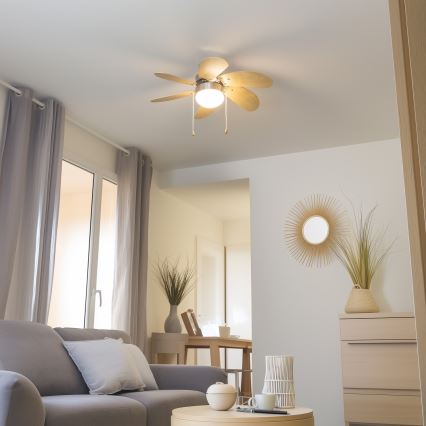 ZEVENTI - Ανεμιστήρας οροφής FAMARA 1xE14/60W/230V μπεζ