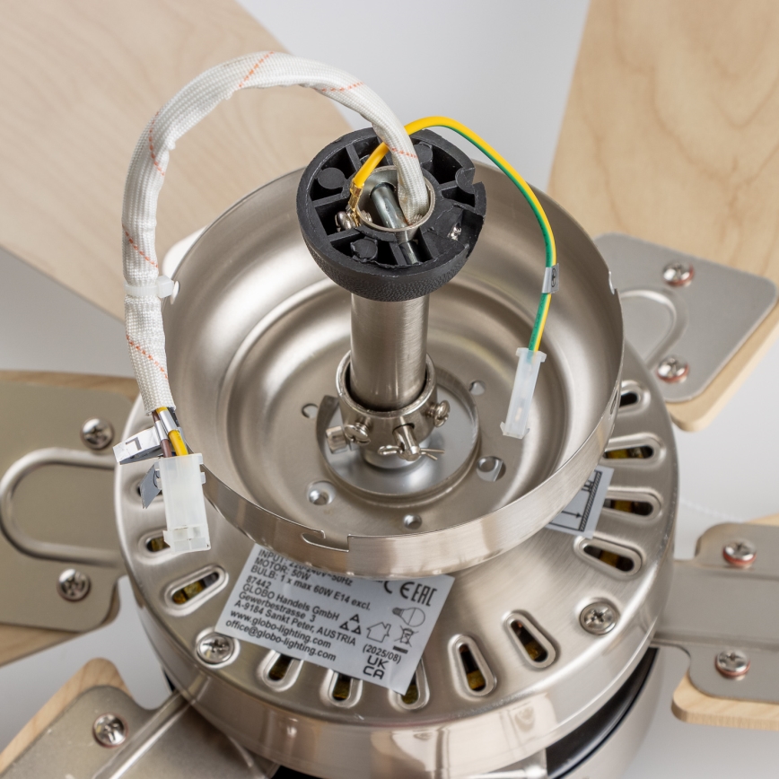 ZEVENTI - Ανεμιστήρας οροφής FAMARA 1xE14/60W/230V μπεζ