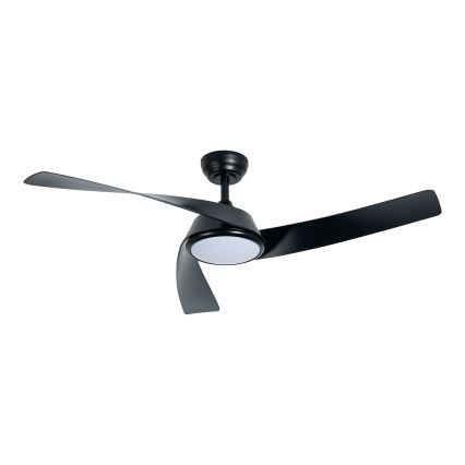 ZEVENTI - Ρυθμιζόμενος ανεμιστήρας οροφής LED AERYS LED/24W/230V 3000/4000/6000K Wi-Fi Tuya μαύρος + τηλεχειριστήριο