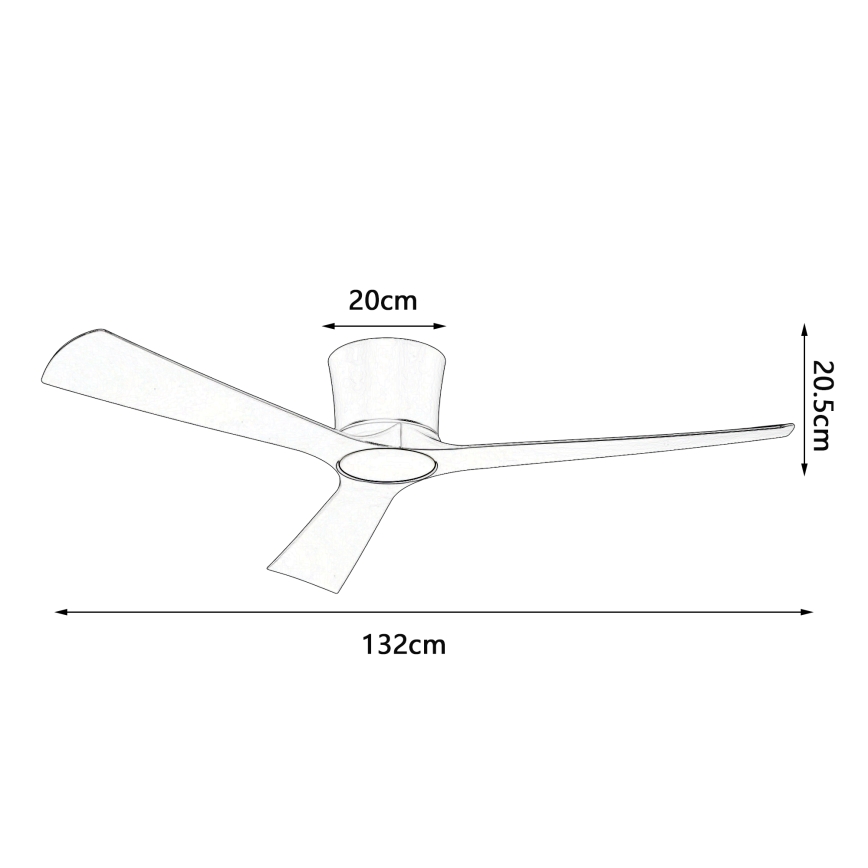 ZEVENTI - LED ρυθμιζόμενος ανεμιστήρας οροφής AUREX LED/24W/230V 3000/4000/6000K Wi-Fi Tuya λευκό + τηλεχειριστήριο
