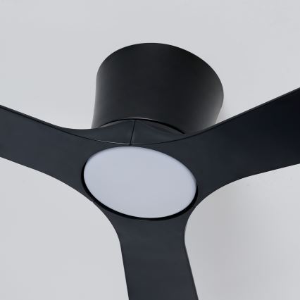 ZEVENTI - Ρυθμιζόμενος ανεμιστήρας οροφής LED AUREX LED/24W/230V 3000/4000/6000K Wi‑Fi Tuya μαύρος + τηλεχειριστήριο