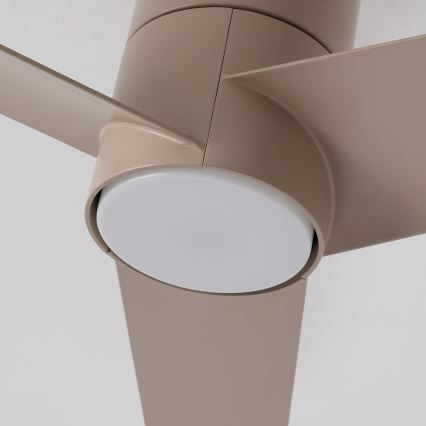 ZEVENTI - LED Ανεμιστήρας οροφής BARROSA LED/18W/230V 3000/4000/6000K Wi-Fi Tuya μπεζ + τηλεχειριστήριο