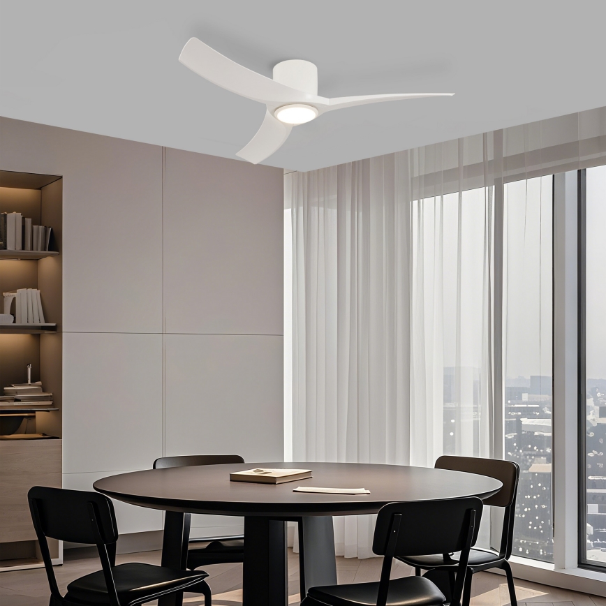ZEVENTI - Ρυθμιζόμενος ανεμιστήρας οροφής LED ORBITO LED/24W/230V 3000/4000/6000K Wi-Fi Tuya λευκός + τηλεχειριστήριο