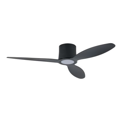 ZEVENTI - Ρυθμιζόμενος ανεμιστήρας οροφής LED VENTORA LED/24W/230V 3000/4000/6000K Wi-Fi Tuya μαύρος + τηλεχειριστήριο