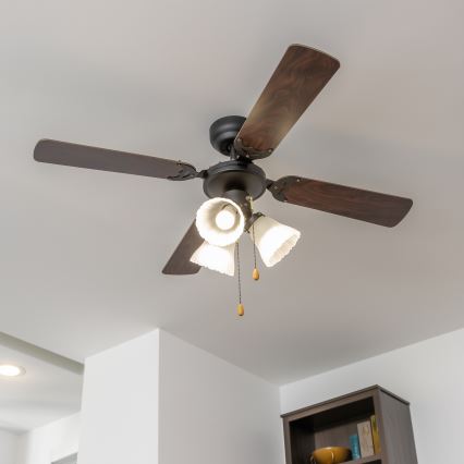 ZEVENTI - Ανεμιστήρας οροφής ZURRIOLA 3xE27/60W/230V