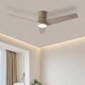 ZEVENTI - LED Ανεμιστήρας οροφής BARROSA LED/18W/230V 3000/4000/6000K Wi-Fi Tuya μπεζ + τηλεχειριστήριο