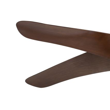 ZEVENTI - LED Ανεμιστήρας οροφής LUCCA LED/18W/230V 3000/4000/6000K Wi-Fi Tuya καφέ + τηλεχειριστήριο