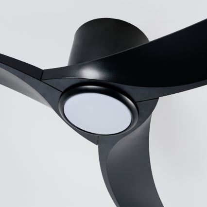 ZEVENTI - LED ρυθμιζόμενος ανεμιστήρας οροφής ORBITO LED/24W/230V 3000/4000/6000K Wi-Fi Tuya μαύρος + τηλεχειριστήριο