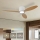 ZEVENTI - Ρυθμιζόμενος ανεμιστήρας οροφής LED VENTORA LED/24W/230V 3000/4000/6000K Wi-Fi Tuya λευκό/δρυς + τηλεχειριστήριο