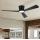 ZEVENTI - Ρυθμιζόμενος LED ανεμιστήρας οροφής AUREX LED/24W/230V 3000/4000/6000K Wi‑Fi Tuya μαύρος + τηλεχειριστήριο