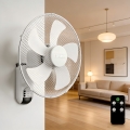 ZEVENTI - Επιτοίχιος ανεμιστήρας FANNY 45W/230V, διάμ. 41 εκ., λευκό, με τηλεχειριστήριο