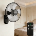 ZEVENTI - Επιτοίχιος ανεμιστήρας FANNY 45W/230V, διάμετρος 41 εκ., μαύρος + τηλεχειριστήριο
