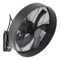 ZEVENTI - Επιτοίχιος ανεμιστήρας FANNY 50W/230V σε μαύρο + τηλεχειριστήριο