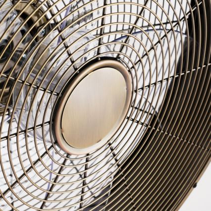 ZEVENTI - Επιτοίχιος ανεμιστήρας FANNY 50W/230V, Ø 45 cm, μπρονζέ + τηλεχειριστήριο