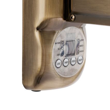 ZEVENTI - Επιτοίχιος ανεμιστήρας FANNY 50W/230V, Ø 45 cm, μπρονζέ + τηλεχειριστήριο