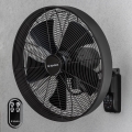 ZEVENTI - Επιτοίχιος ανεμιστήρας FREEZE 50W/230V Ø 45 cm μαύρος + τηλεχειριστήριο