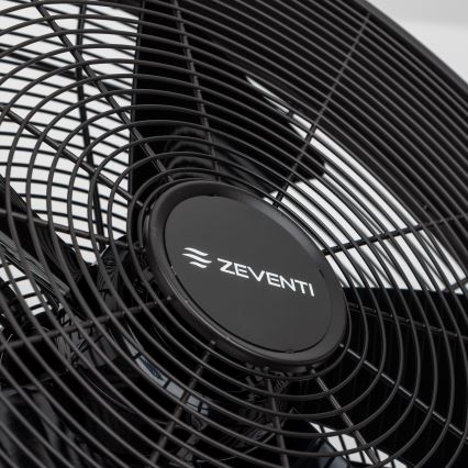 ZEVENTI - Επιτοίχιος ανεμιστήρας FREEZE 50W/230V Ø 45 cm μαύρος + τηλεχειριστήριο