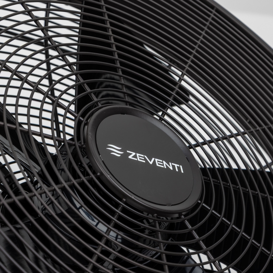 ZEVENTI - Επιτοίχιος ανεμιστήρας FREEZE 50W/230V Ø 45 cm μαύρος + τηλεχειριστήριο