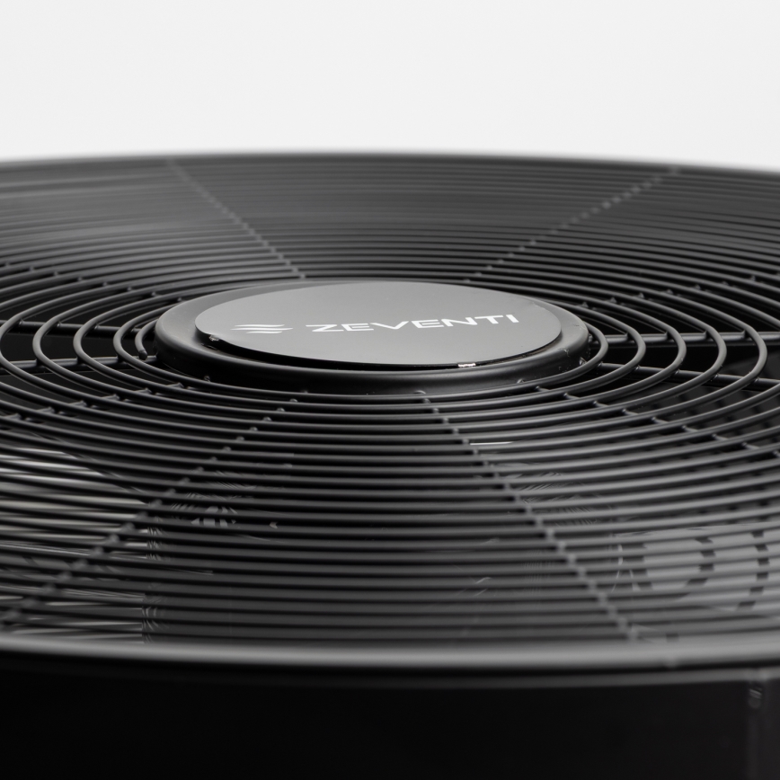 ZEVENTI - Επιτοίχιος ανεμιστήρας FREEZE 50W/230V Ø 45 cm μαύρος + τηλεχειριστήριο