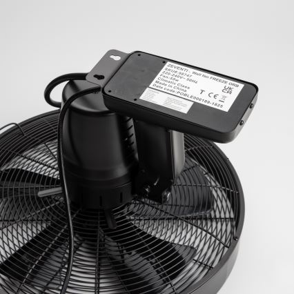 ZEVENTI - Επιτοίχιος ανεμιστήρας FREEZE 50W/230V Ø 45 cm μαύρος + τηλεχειριστήριο