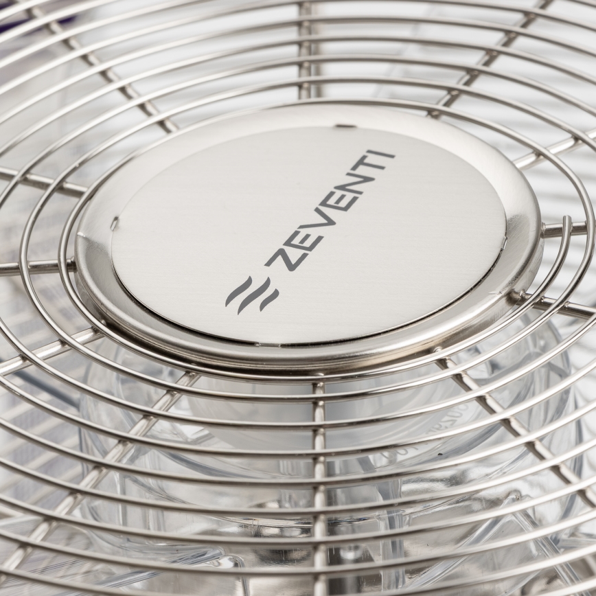 ZEVENTI - Επιτοίχιος ανεμιστήρας FREEZE 50W/230V διάμ. 45 cm ματ χρώμιο + τηλεχειριστήριο