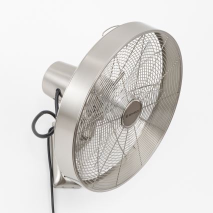 ZEVENTI - Επιτοίχιος ανεμιστήρας FREEZE 50W/230V διάμ. 45 cm ματ χρώμιο + τηλεχειριστήριο