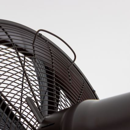 ZEVENTI - Επιτοίχιος ανεμιστήρας FREEZE 50W/230V Ø 45 cm μαύρο/καφέ + τηλεχειριστήριο