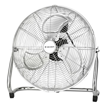 ZEVENTI - Επιδαπέδιος ανεμιστήρας FLOW 100W/230V Ø 54 cm γυαλιστερό χρώμιο