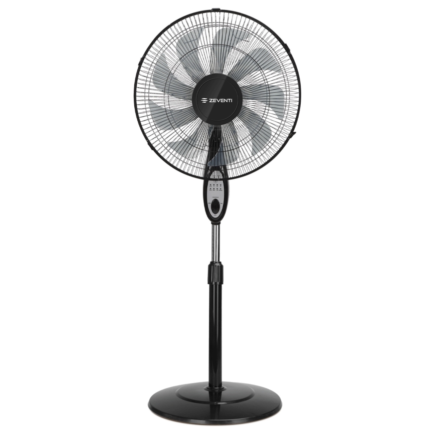 ZEVENTI - Επιδαπέδιος ανεμιστήρας FLOW 55W/230V 130 cm μαύρος + τηλεχειριστήριο