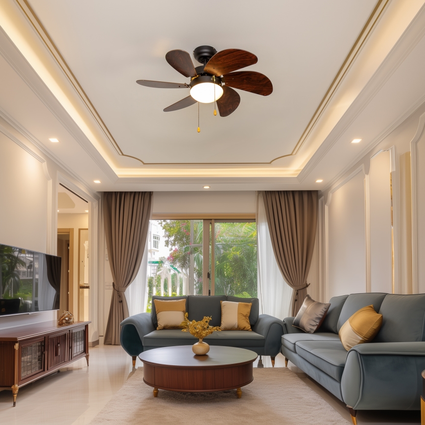 ZEVENTI - Ανεμιστήρας οροφής FAMARA 1xE14/60W/230V