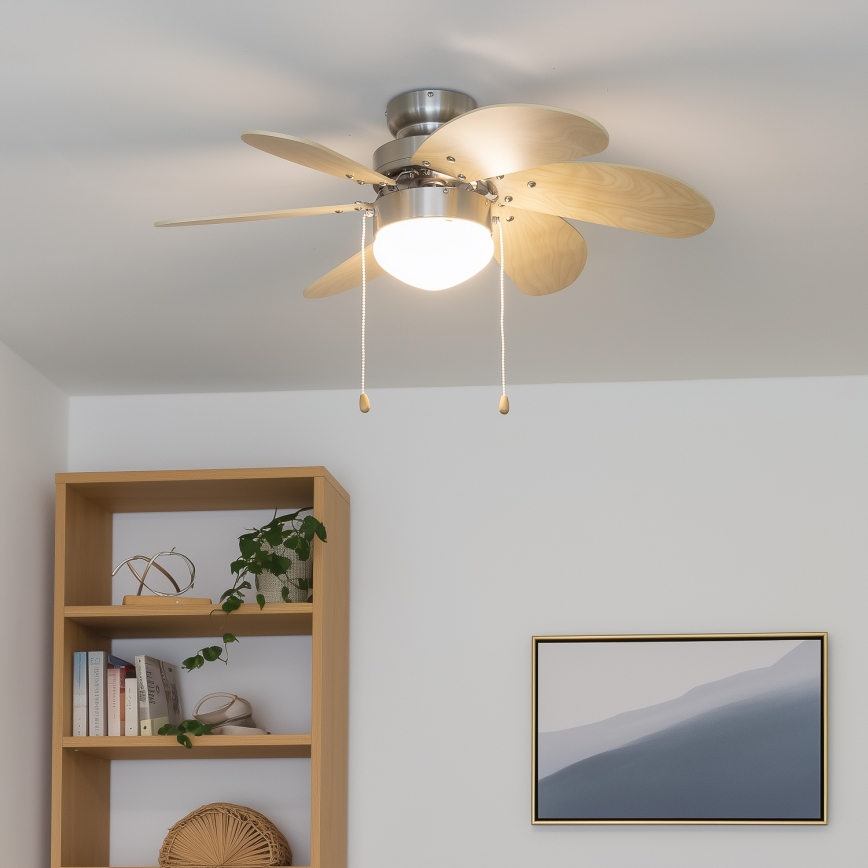 ZEVENTI - Ανεμιστήρας οροφής FAMARA 1xE14/60W/230V μπεζ