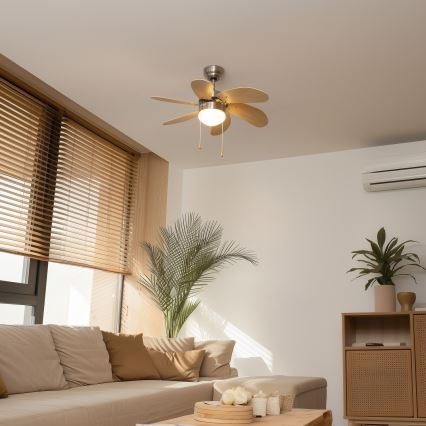ZEVENTI - Ανεμιστήρας οροφής FAMARA 1xE14/60W/230V μπεζ