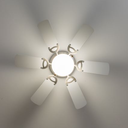ZEVENTI - Ανεμιστήρας οροφής GALDANA 1xE27/60W/230V γκρι/λευκό