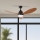 ZEVENTI - Ανεμιστήρας οροφής LED Dimmable MURO LED/18W/230V 3000-6000K Wi-Fi Tuya μαύρο + τηλεχειριστήριο