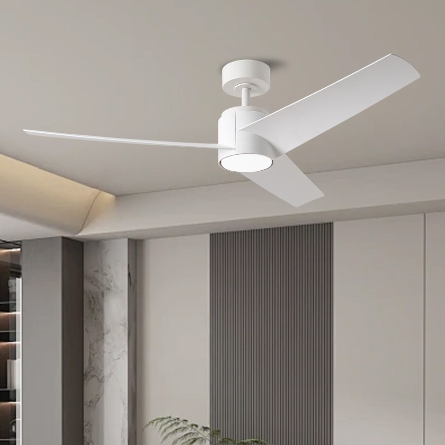 ZEVENTI - Ανεμιστήρας οροφής LED Dimmable ORVIETO LED/18W/230V 3000-6000K Wi-Fi Tuya λευκό + τηλεχειριστήριο