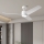ZEVENTI - Ανεμιστήρας οροφής LED Dimmable ORVIETO LED/18W/230V 3000-6000K Wi-Fi Tuya λευκό + τηλεχειριστήριο