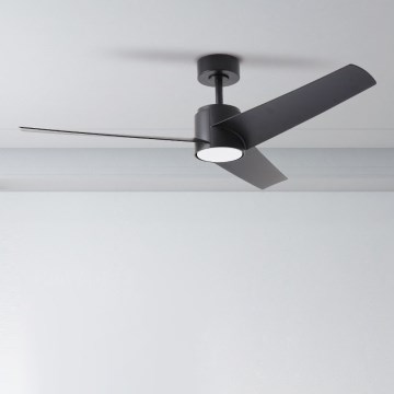 ZEVENTI - Ανεμιστήρας οροφής LED Dimmable ORVIETO LED/18W/230V 3000-6000K Wi-Fi Tuya μαύρο + τηλεχειριστήριο