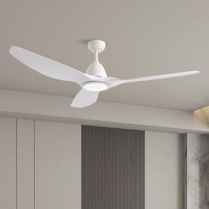 ZEVENTI - Ανεμιστήρας οροφής LED Dimmable URBINO LED/20W/230V 3000-6000K Wi-Fi Tuya λευκό + τηλεχειριστήριο