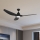 ZEVENTI - Ανεμιστήρας οροφής LED Dimmable URBINO LED/20W/230V 3000-6000K Wi-Fi Tuya μαύρο + τηλεχειριστήριο