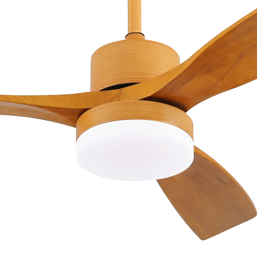 ZEVENTI - Ανεμιστήρας οροφής LED Dimmable MARE LED/24W/230V 3000-6000K Wi-Fi Tuya δρυς + τηλεχειριστήριο
